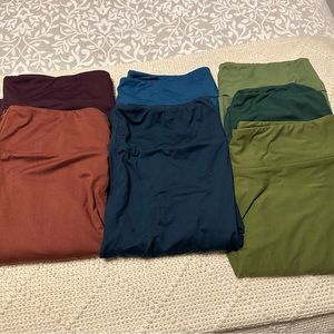 LulaRoe Tall & Curvy Solid Leggings Bundle - Pair